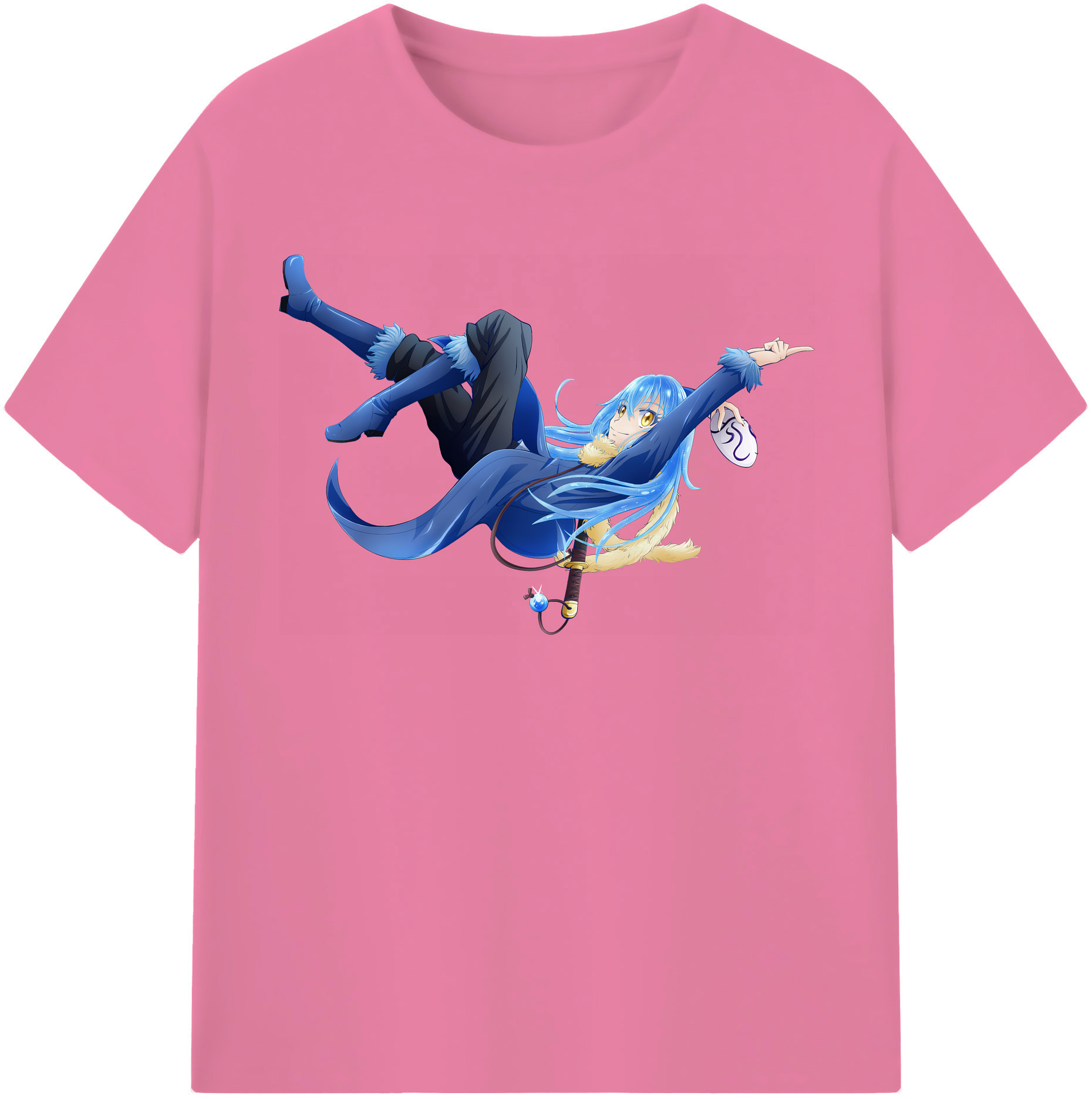 （画像用） 転スラ Regarding Reincarnated to Slime 綿100％半袖Tシャツ（フロントプリント）